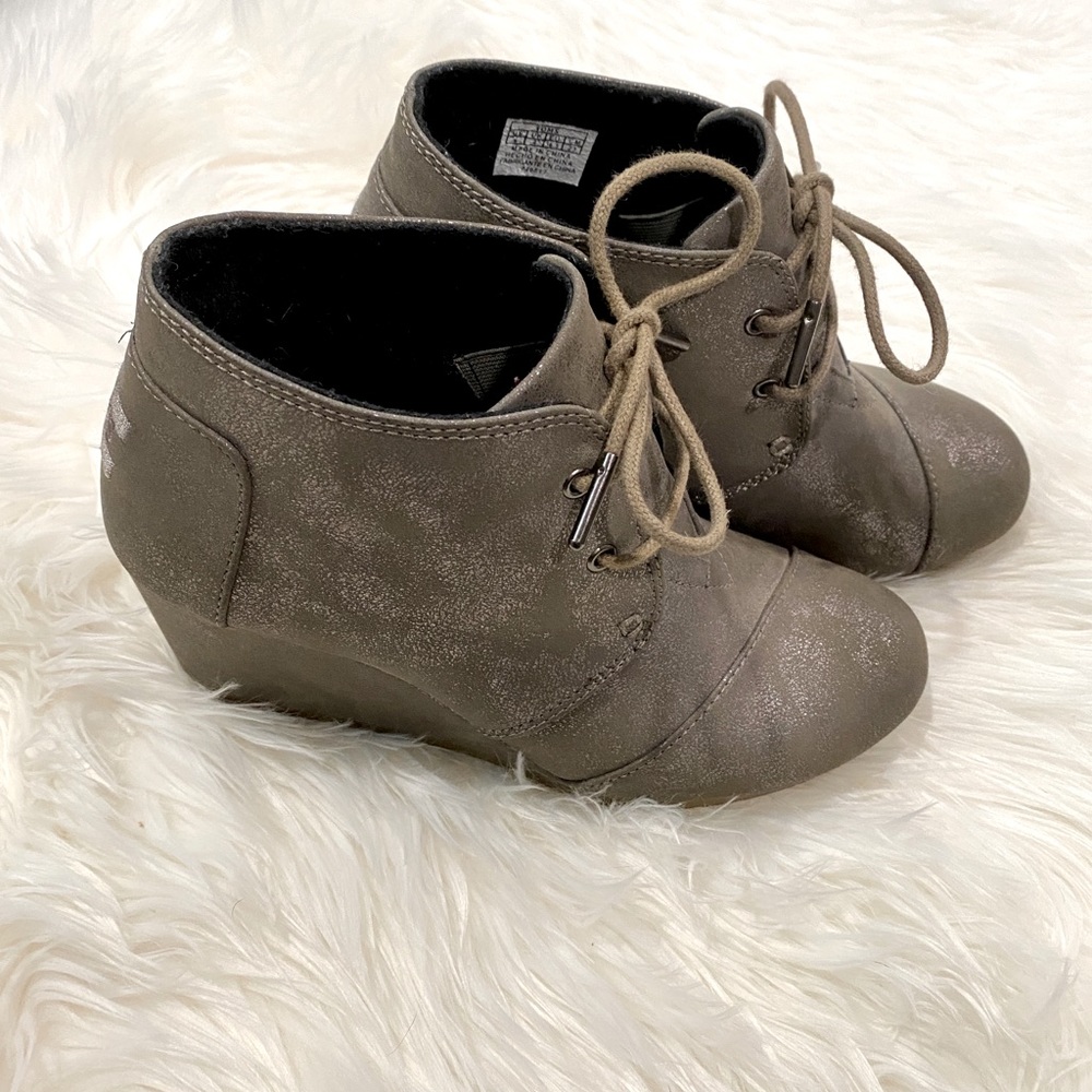 TOMS Wedge Booties